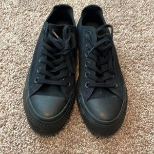 Converse All-Black Platform, Women’s Size 7